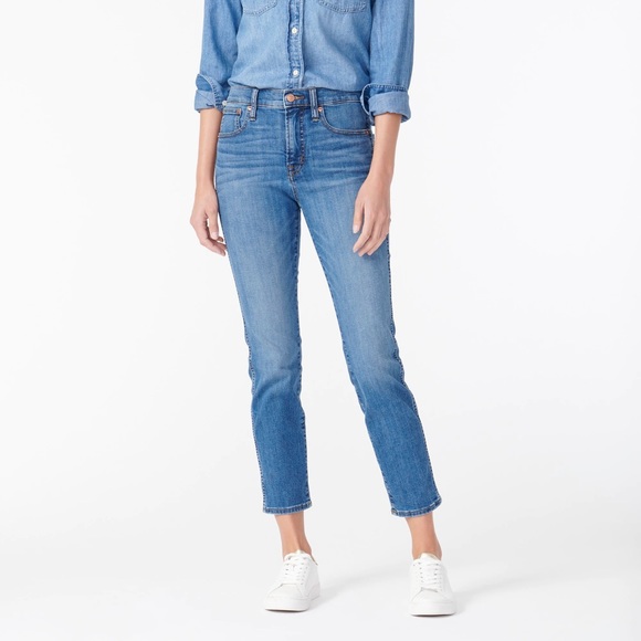 J Crew SU20 9" vintage straight jean in medium vintage wash